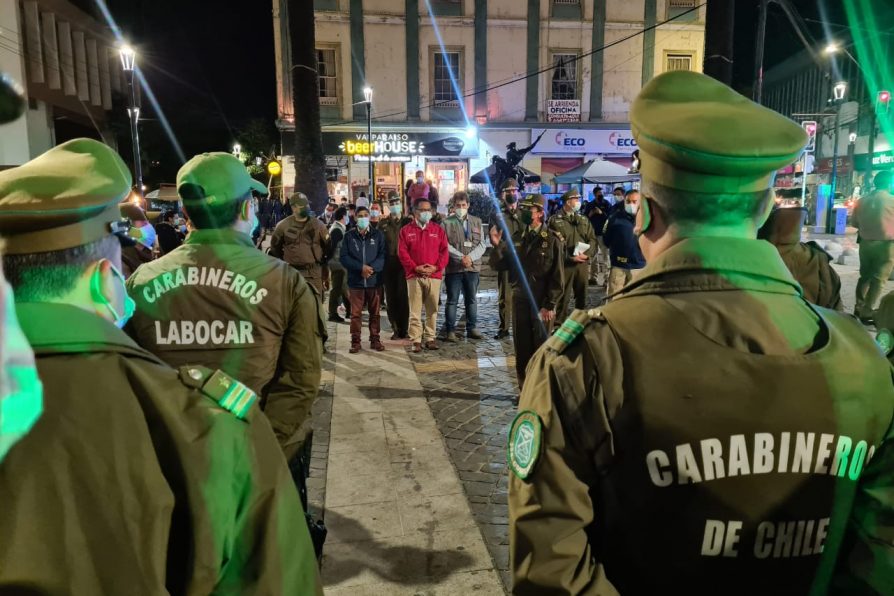 Casi 150 detenidos y más de 6.500 controles fueron realizados por Carabineros en la Ronda Preventiva desarrollada en Valparaíso este fin de semana