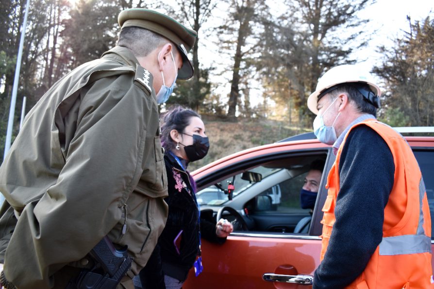 Autoridades fiscalizan en terreno plan de contingencia de carreteras durante fin de semana largo