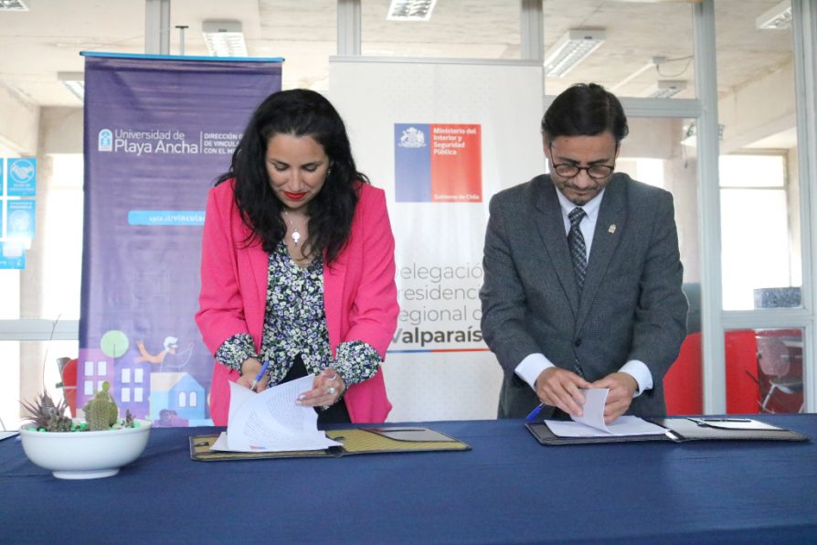 Delegación Presidencial Regional de Valparaíso firmó convenio de colaboración con la Universidad de Playa Ancha