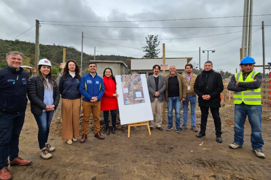 Un 67% de avances presentan las obras de ampliación del APR El Carpintero de Casablanca que permitirá contar con acceso a agua a unas 240 personas de la comuna