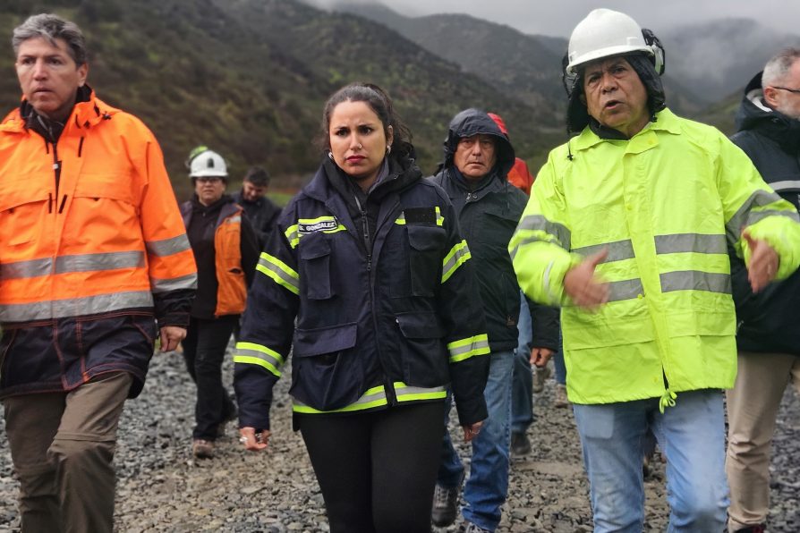 Autoridades regionales monitorean situación de relaves mineros en provincia de Petorca