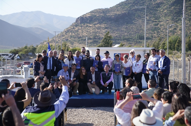 Presidente de la República, Gabriel Boric Font, encabeza la puesta en marcha de la aducción del Río Ligua
