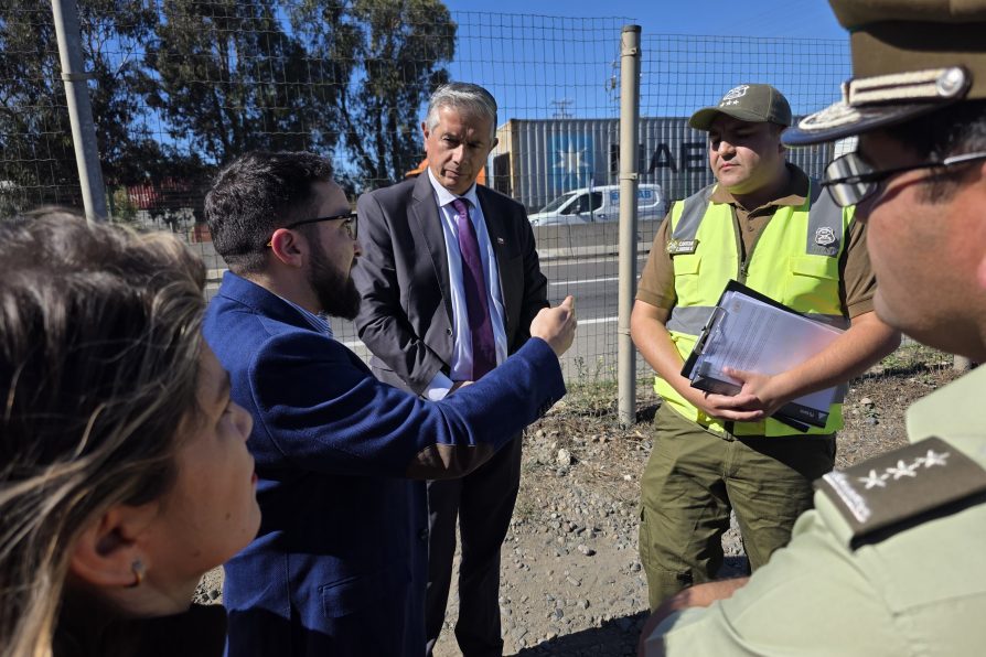Autoridades regionales realizan recorrido por Ruta 68 para analizar ubicación estratégica de cámaras de televigilancia